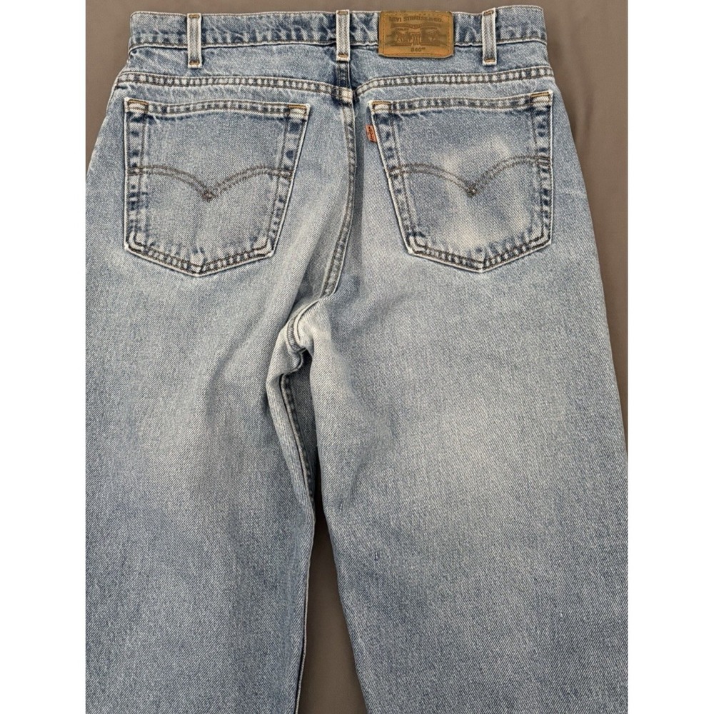 Levi's 540 Jeans Mens 33x30 Blue Relaxed Fit Straight Levi Strauss Signature VGT - Picture 11 of 12